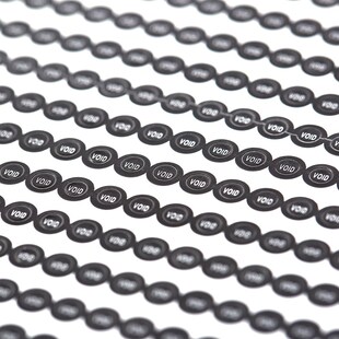 black round 0.25 cm Fragile warranty sticker shall be null a