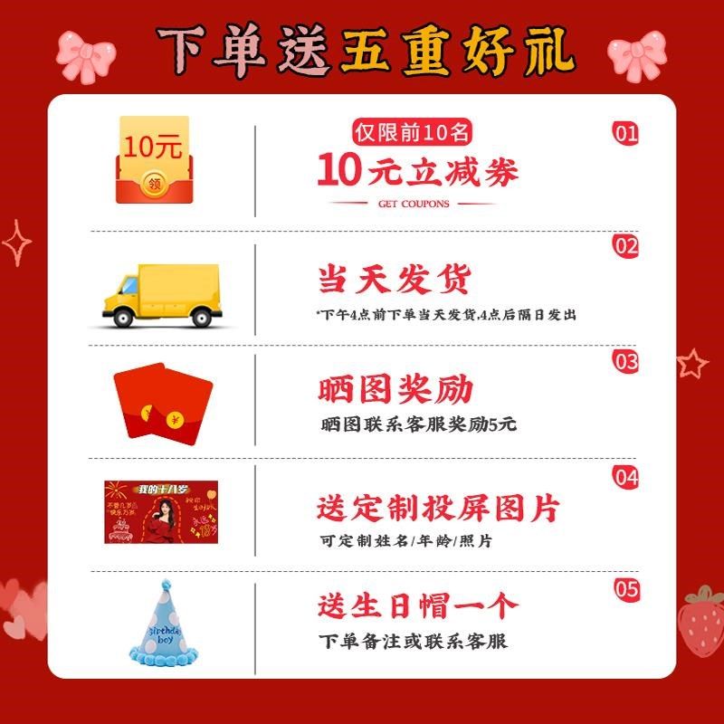 18岁成人礼男女孩生日装饰快乐氛围场景客厅背景墙布置气球高级感
