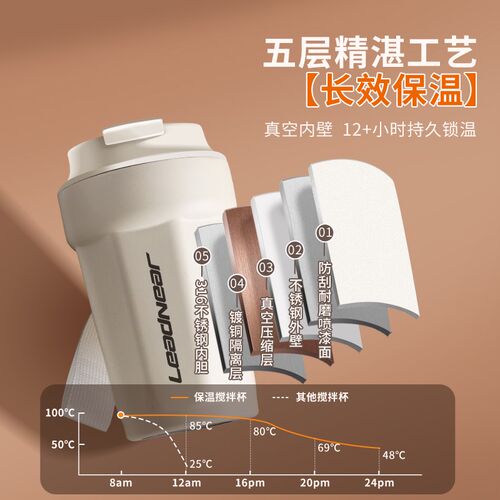 2024新款全自动搅拌杯电动咖啡杯保温杯懒人水杯充电款豆浆杯随行