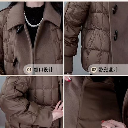 短款羽绒服女2024秋冬季新款爆款时尚气质妈妈装轻薄保暖上衣外套