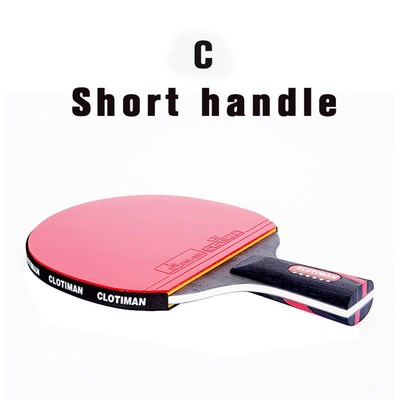 High quality carbon bat table tennis racket with rubber ping