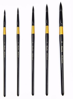 1PC 900R High Quality Squirrel Mix Hair Wooden Handle Waterc