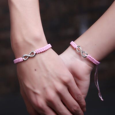 2Pcs/Set Friendship Bracelet For Men Women Handmade Braided