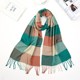 Warm Men Women Cashmer Winter 极速Luxury Brand Plaid Scarf