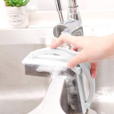Folding Bathroom Sponge Brush Window Glass Cleaner Cleaning