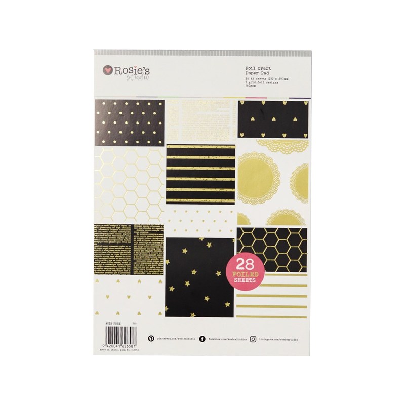 速发CRZCrafter A4 Foil Scrapbooking Craft Papers Pad 28 Shee