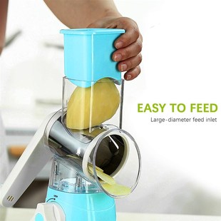 3 in 1 Swift Rotary Drum Vegetable Slicer Grater Nut Shredde