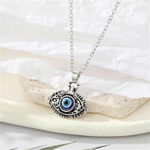 小众高货1Pcs Punk Sun Evil Eye Necklace For Women Men Gift V