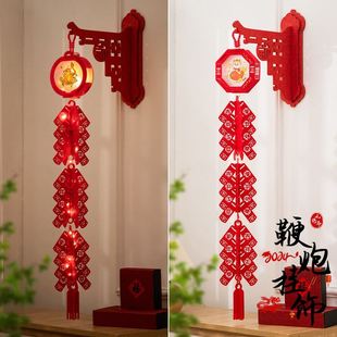 饰鞭炮挂饰春年节ARM置布过年家用墙上 新疆0 包邮 2d24龙年新元 旦装