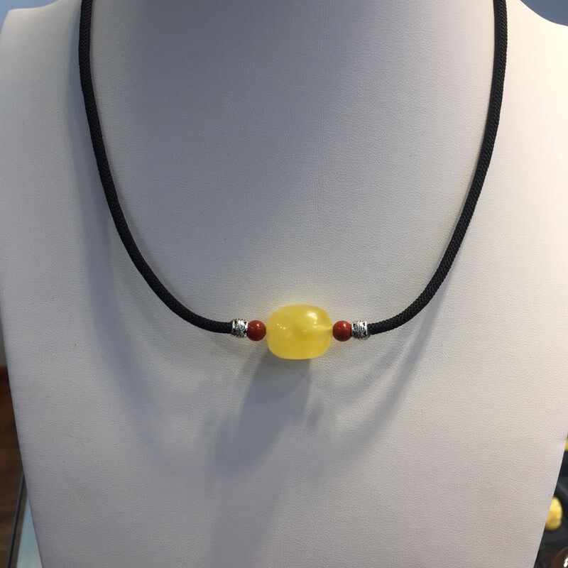 Beeswax natural beeswax clavicle chain necklace beeswax