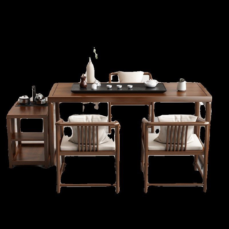 新中式实木茶桌椅套装现代简约客厅家用大板桌办公茶台移动茶水柜,住宅家具,家用茶台/茶桌,淘宝优惠券,粉丝福利购,淘宝优惠卷