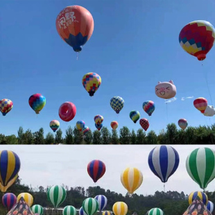 充气空飘热气球网红升空落地热气球卡通气模定制户外活动广告装饰