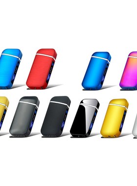 1 Windproof Dual Arc Lighter Flameless Electronic SB Recharg