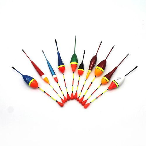 10Pcs/Lot Fishing Floats Set Buoy Bobber Fishing Light  Floa