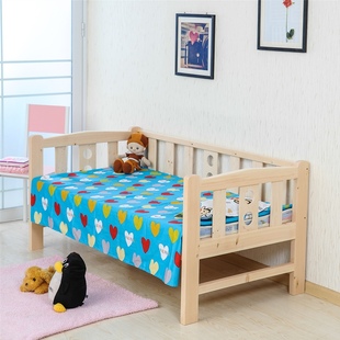 定做儿童床床实木床大床拼小床加宽加长婴儿床宝宝分床拼接床松木