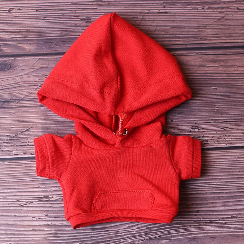 定做20CM娃衣15CM现货带帽卫衣10厘米J棉花娃娃衣服多种颜色可定