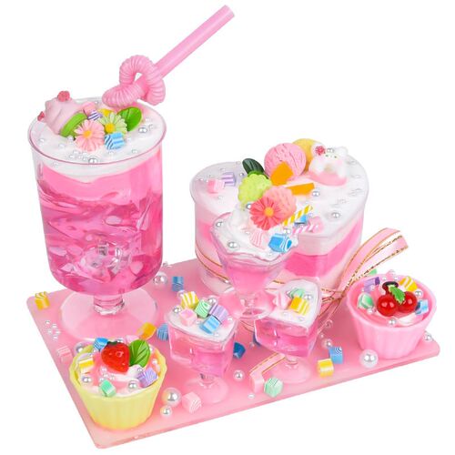 小小甜品师 新款手工ndiy材料包儿童手工制作奶油卡通创意食玩玩