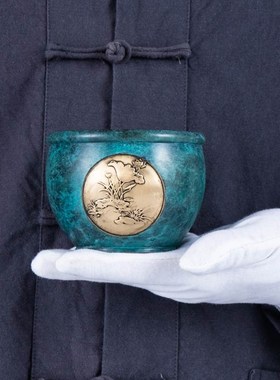 铜聚宝盆摆件办公室店铺家居玄关招财貔貅聚财装饰工艺品开业礼品