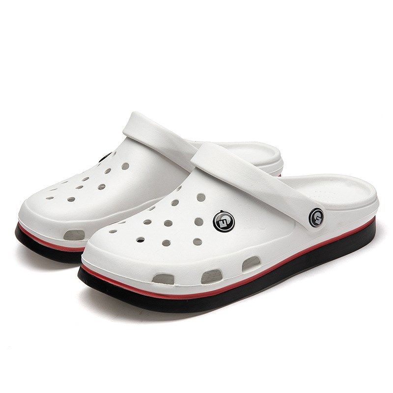 洞洞鞋男2024新款夏季厚底沙滩凉鞋男士运动外穿两用开车耐磨拖鞋,流行男鞋,包头拖,淘宝优惠券,粉丝福利购,淘宝优惠卷