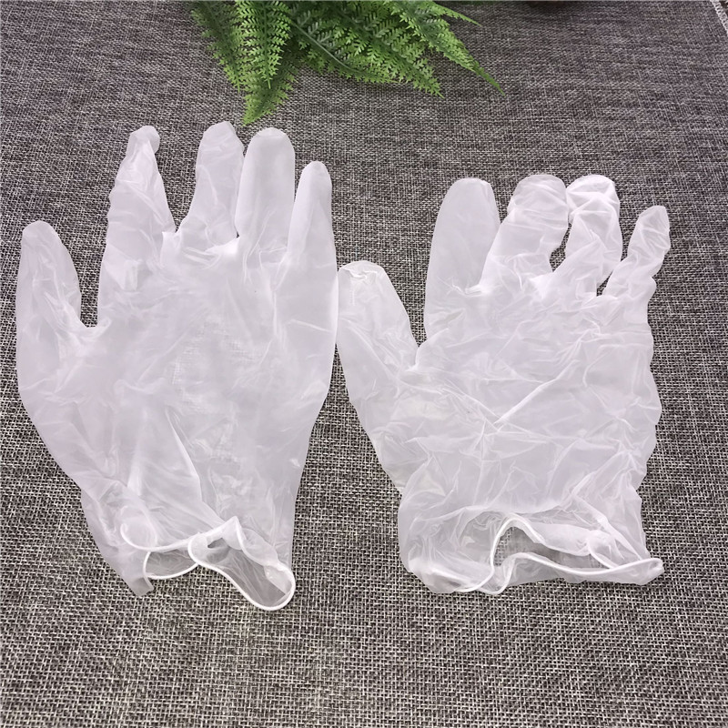 现货美邻驿站手套美容院一次性手套隔离防护收银乳胶洗头透明pvc