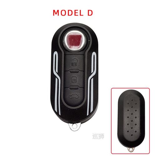 Flip Folding Car Key Shell FOR FIAT 500 Panda Punto Bravo Du