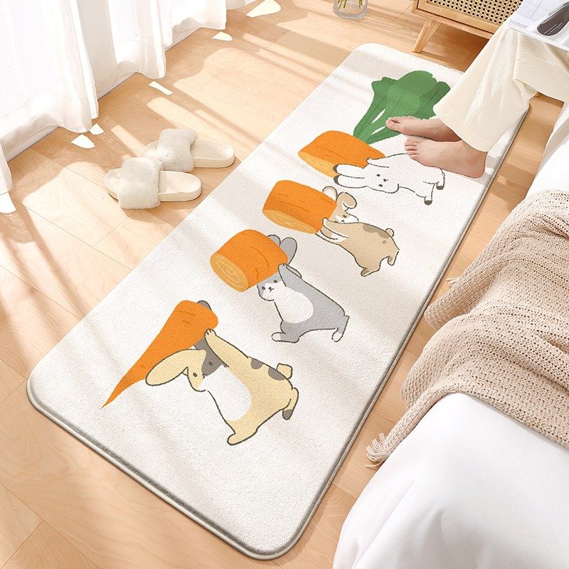 新款地垫卧室地毯卡通客厅沙发飘窗垫子家用少女房间长条防摔脚垫,居家布艺,床边毯,淘宝优惠券,粉丝福利购,淘宝优惠卷