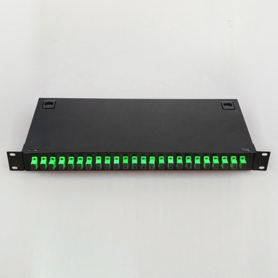 Fiber optic terminal box 24 core SC APC with adapter pigtail