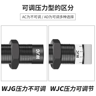 热销WJG12/13怡和达型液压油压缓冲器阻尼机械手配件J-WJC01-02-0