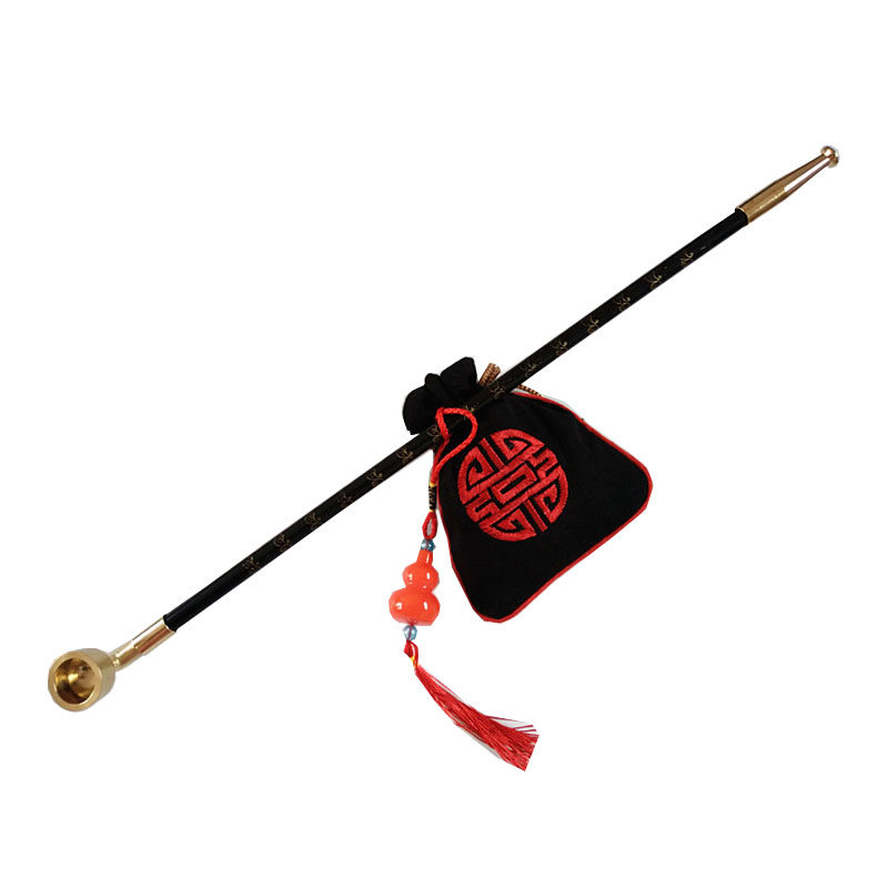 纪晓岚老式烟斗 烟袋锅子旱烟袋 传统手工旱烟枪长杆烟袋杆烟具