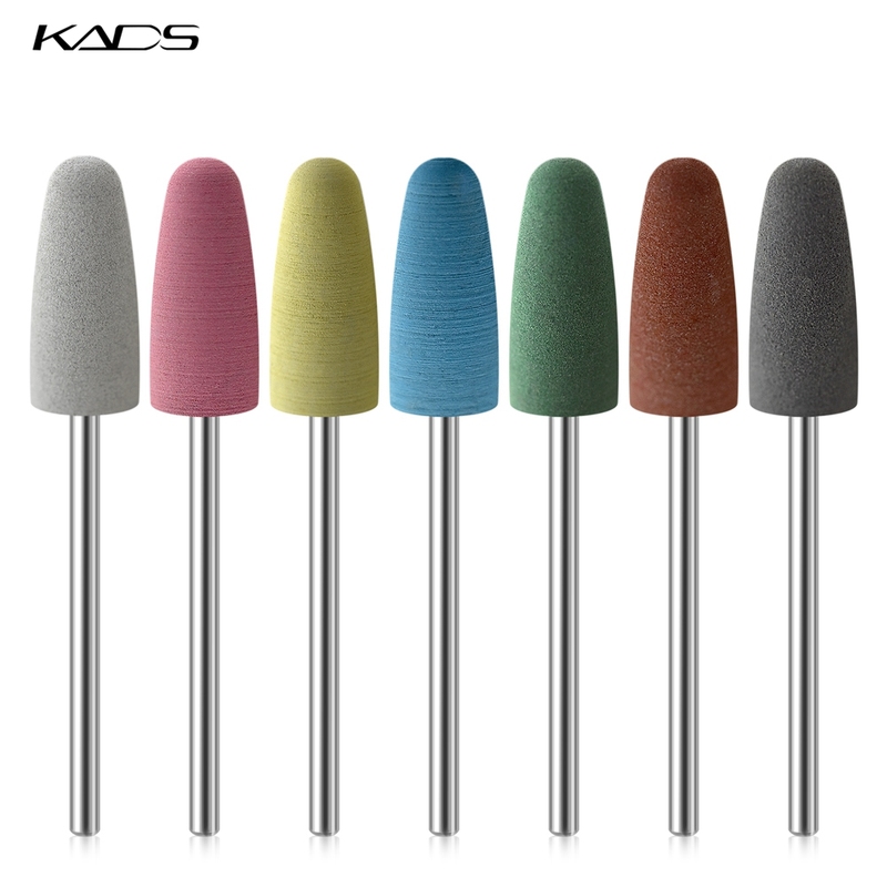 KADS 7pcs/4pcs Rubber Silicon MilEling Cutter Nail Drill Bit