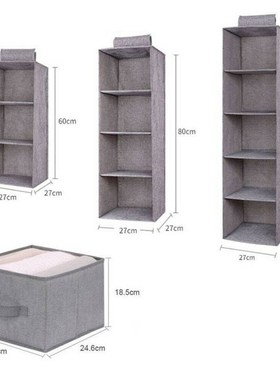 Wardrobe Hanging Storage Bag Interlayer Drawer  Clothes Hang