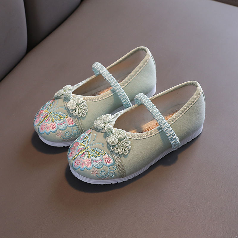 推荐Hand Embroidery Kids Shoes Party Performance Baby Girl