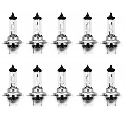现货10Pcs Set 12V Cnar H7 Xenon Headlight 55W 4300K Halogen