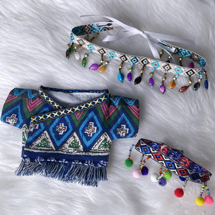 10CM娃衣15CM现货套装 饰 20厘米棉花娃娃衣服无属性可爱民族风服装