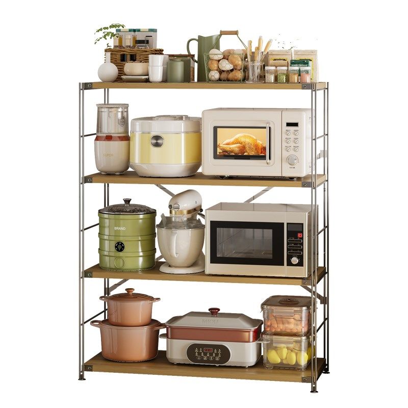 日式货架置物架多层家用厨房架子橱柜阳台多功能储物架落地收纳架,商业/办公家具,置物架/陈列架/储物架/展示架,淘宝优惠券,粉丝福利购,淘宝优惠卷