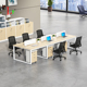 南宁职员办公桌简约现代四人位办公室桌椅组合财务员工位六人家具