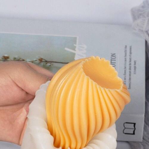 新品3D Wdater Ripple Silicone Mold for Candle Making DIY Wax