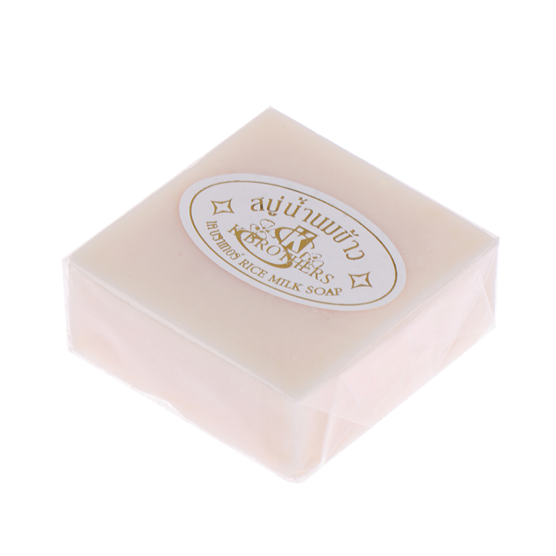 网红60g Rice Milk Soap Handmade Whitening Face Hand Bathing