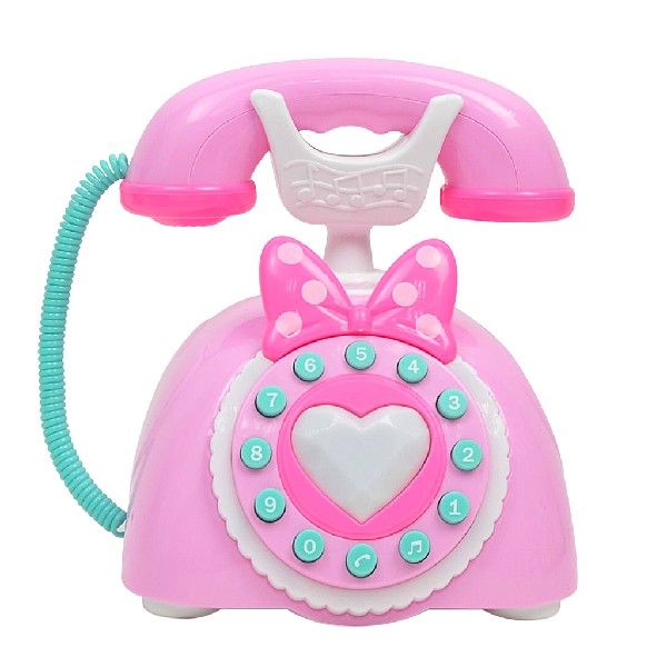 速发Plastic Electronic Vintage Telephone Landline Kids Prete