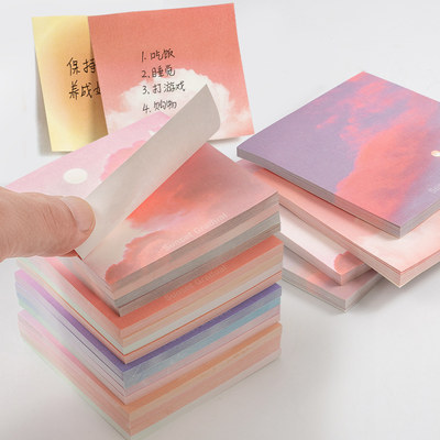 厂家New Color 100 Sheets Self Adhesive Memo Pad Sticky Notes