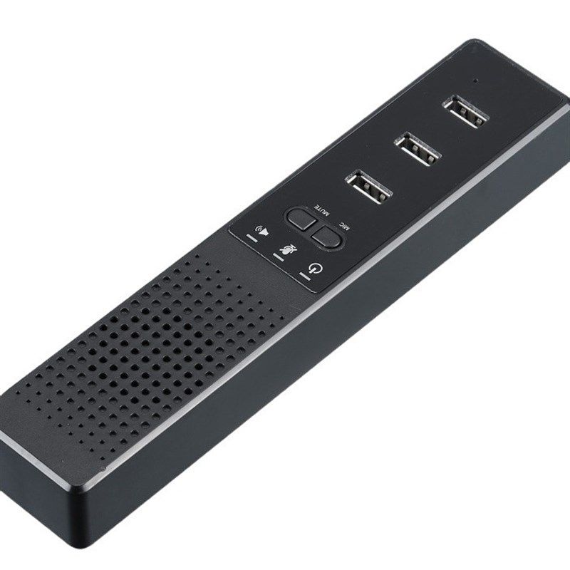 USB新款PC电脑音箱带HUB拓展器一拖三输入麦克风现货直供拓展器