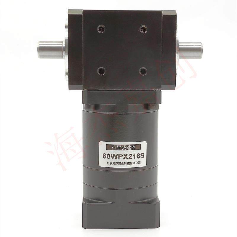 t型双出轴伺服步进无刷马达换向器直角转向齿轮箱90度行星减速机