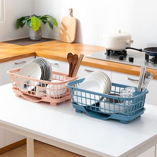 家用沥水碗架碗碟收纳架简约洗碗架沥水架厨房置物架洗碗池碗筷架