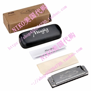 推荐Mugig Blues Harmonica 10 Hole 20 Tones Harmonica C Blues