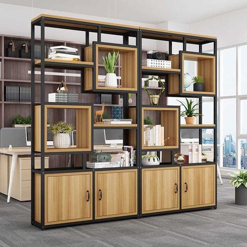 格子柜办公室屏风隔断置物架铁艺餐厅客厅玄关展示架