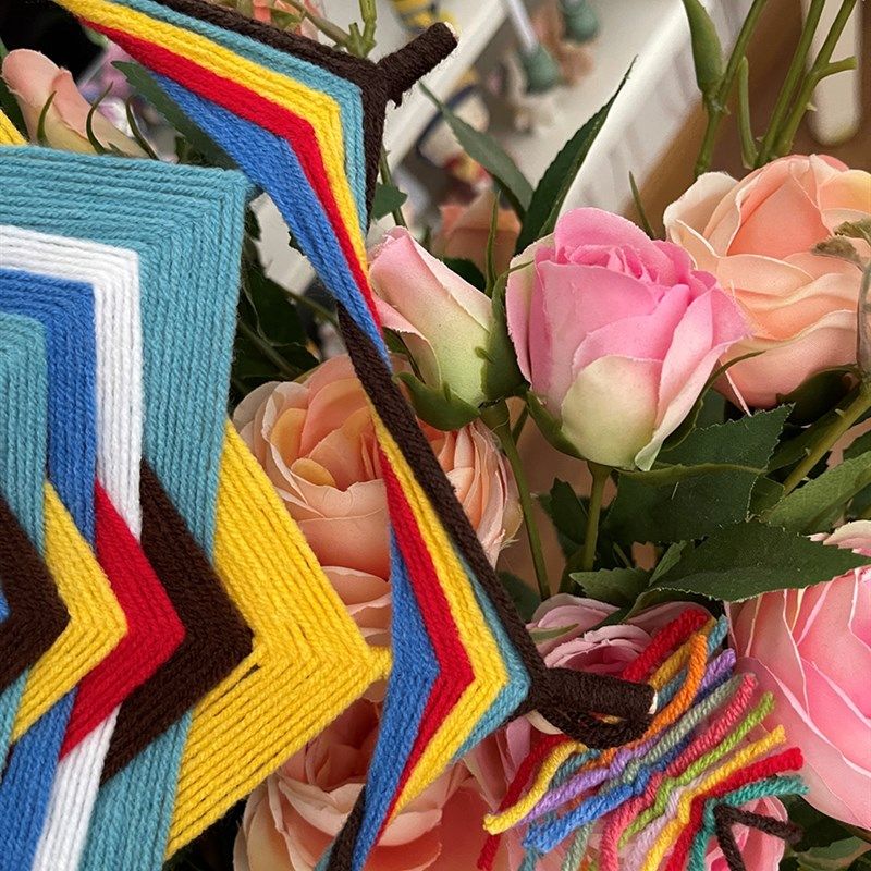 成品曼达拉手工毛线编织装饰工艺男女朋友送教师节礼物 DIY材料包,服饰配件/皮带/帽子/围巾,DIY编织材料包,淘宝优惠券,粉丝福利购,淘宝优惠卷