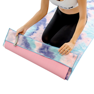 2020新款瑜伽铺巾防滑女吸汗毛巾瑜伽垫巾硅胶颗粒瑜伽毯加宽包边