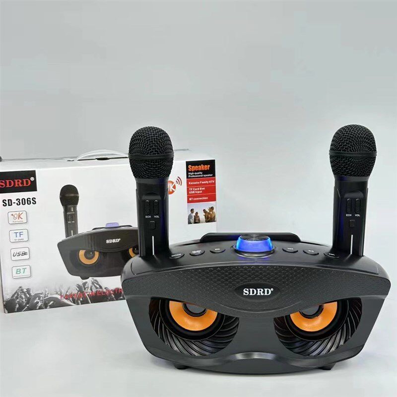 SD-306无线蓝牙音箱话筒K歌宝家F庭式KTV户外电视音箱低音炮