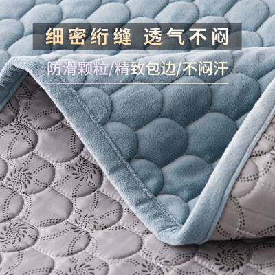 A类婴儿绒床垫冬季保暖牛奶绒加厚软垫家用薄款塌塌米褥子垫床笠