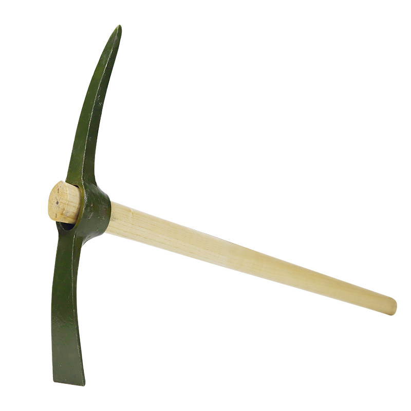 户外多功能镐头洋镐锄头纯钢十字镐挖桩神器挖土树根工具工兵钢镐